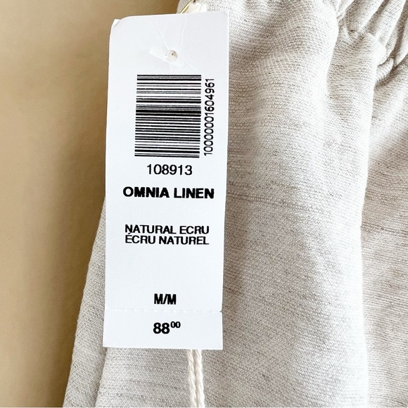 New Aritzia WILFRED Omnia Linen Shorts in Natural Ecru size Medium SOLD - Picture 10 of 15